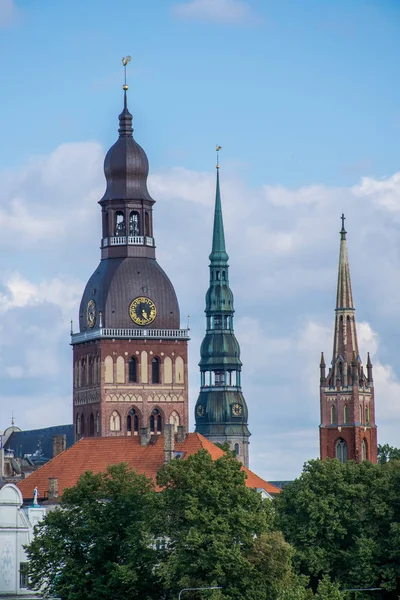 Riga Şehri Mimarisi Letonya — Stok fotoğraf