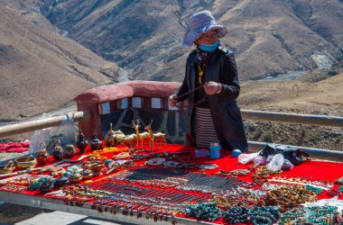 Orta Tibet 'e seyahat, seyahat konsepti 