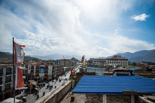 Traditional Architecture Lhasa Central Tibet China — Stock Photo, Image