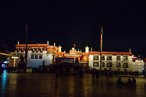 Tradycyjna Architektura Lhasa Centralny Tybet Chiny — Zdjęcie stockowe