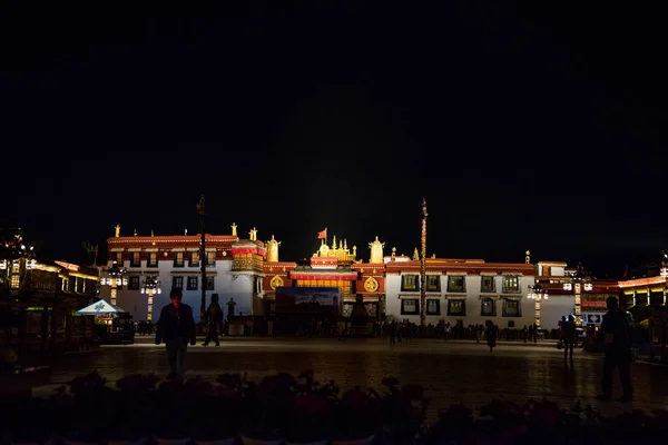 Traditionele Architectuur Van Lhasa Centraal Tibet China — Stockfoto