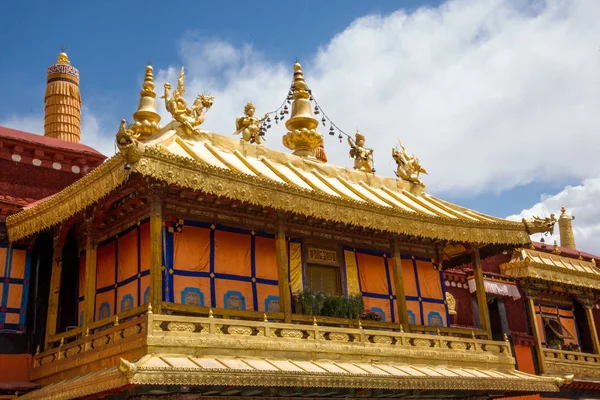 Architettura Tradizionale Lhasa Tibet Centrale Cina — Foto Stock