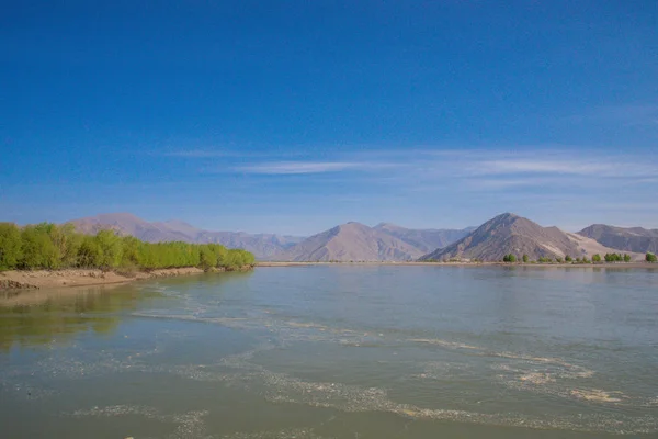 Vue Panoramique Sur Nature Centrale Tibet Chine — Photo