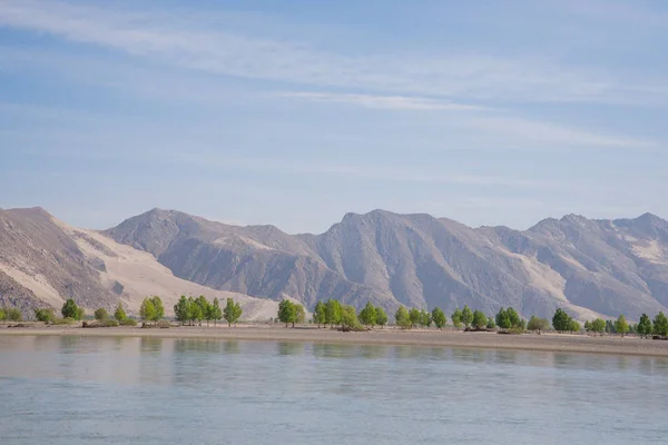 Orta Tibet Doğasının Manzarası Çin — Stok fotoğraf