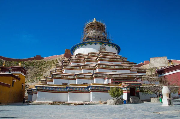 Gyantse Közép Tibet Kína Május 2019 Legnagyobb Buddhista Szta Tibetben — Stock Fotó