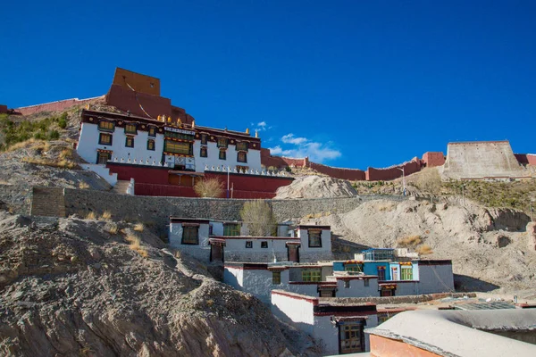 Gyantse Střední Tibet Čína Květen 2019 Největší Buddhistická Stužka Tibetu — Stock fotografie