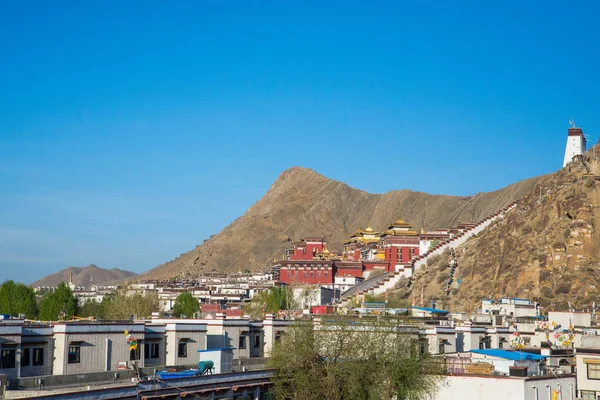 Традиційна Архітектура Шігатсе Центральний Тибет Китай — стокове фото