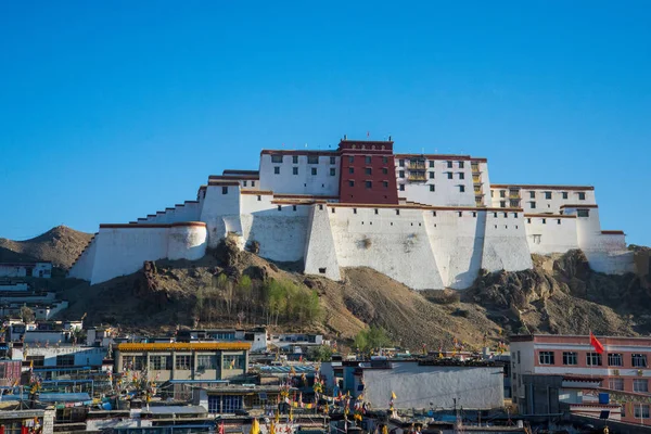 Tradiční Architektura Shigatse Centrální Tibet Čína — Stock fotografie