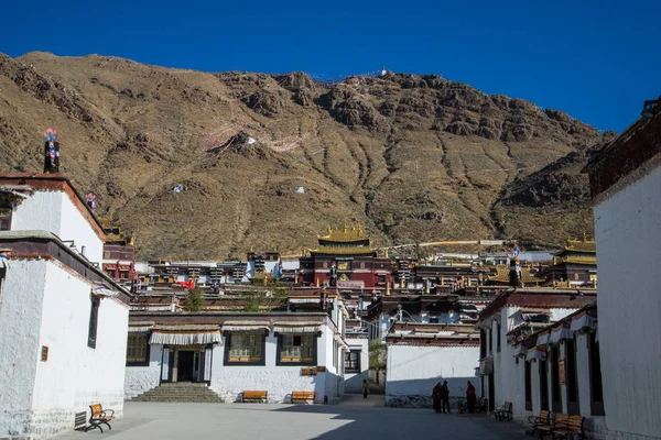 Arquitectura Tradicional Shigatse Tíbet Central China — Foto de Stock
