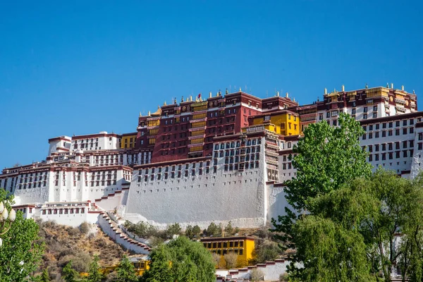 Lhasa Tibet Kína Május 2019 Potala Palota Rezidenciája Dalai Láma — Stock Fotó