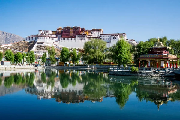 Lhasa Tibete China Maio 2019 Palácio Potala Residência Principal Dalai — Fotografia de Stock