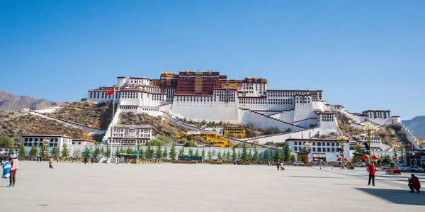 Lhasa Tibet Kína Május 2019 Potala Palota Rezidenciája Dalai Láma — Stock Fotó