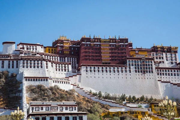 Лхаса Тибет Китай Травень 2019 Палац Потала Головна Резиденція Далай — стокове фото