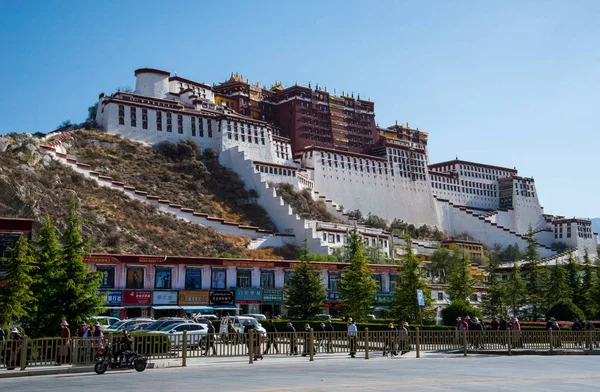 Lhasa Tibet Čína Květen 2019 Palác Potala Hlavní Sídlo Dalajlámy — Stock fotografie