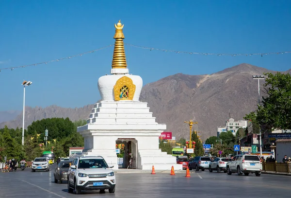 Lhasa Tibete China Maio 2019 Palácio Potala Residência Principal Dalai — Fotografia de Stock