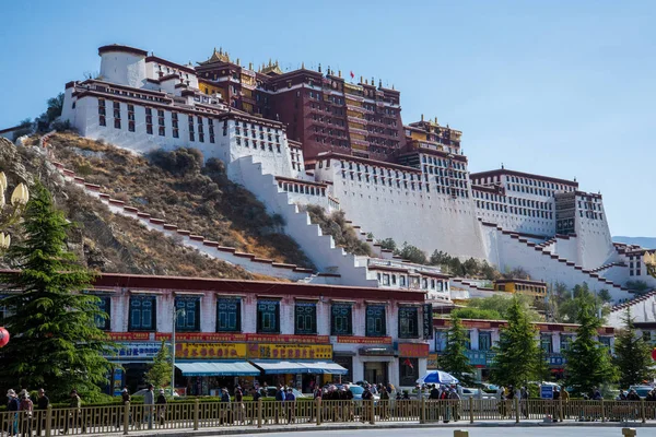 Lhasa Tibet Čína Květen 2019 Palác Potala Hlavní Sídlo Dalajlámy — Stock fotografie