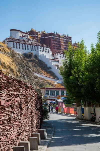 Lhasa Tibet Čína Květen 2019 Palác Potala Hlavní Sídlo Dalajlámy — Stock fotografie