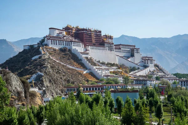 Lhasa Tibet Čína Květen 2019 Palác Potala Hlavní Sídlo Dalajlámy — Stock fotografie