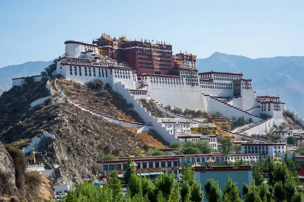 Лхаса Тибет Китай Травень 2019 Палац Потала Головна Резиденція Далай — стокове фото