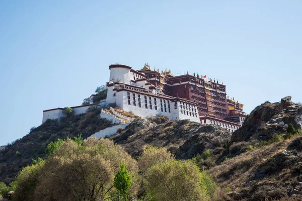 Lhasa Tibete China Maio 2019 Palácio Potala Residência Principal Dalai — Fotografia de Stock