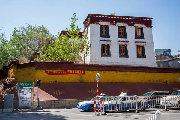 Lhasa Tibet Kina Maj 2019 Den Potala Slotten Den Huvudsakliga — Stockfoto