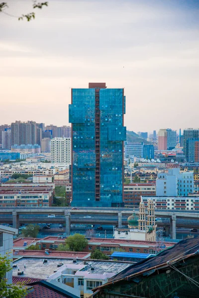 Urumqi Xinjiang China 2019 Mei Luchtfoto Van Stad Urumqi Xuar — Stockfoto