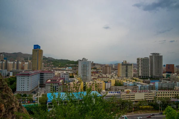 Urumqi Xinjiang Chiny Maj 2019 Widok Lotniczy Urumqi Miasto Xuar — Zdjęcie stockowe