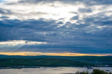 Teriberka köyünün mimarisi, Murmansk, Rusya 