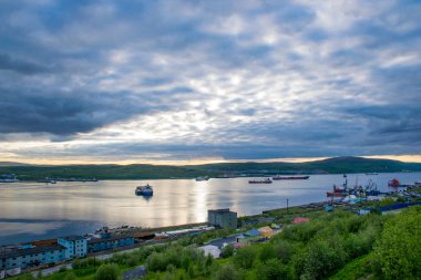 Teriberka köyünün mimarisi, Murmansk, Rusya 