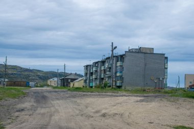Teriberka köyünün mimarisi, Murmansk, Rusya 