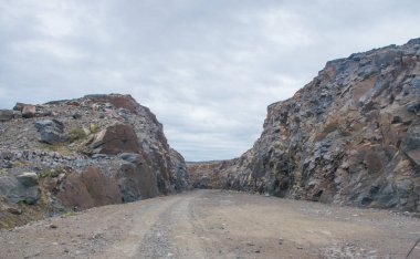Teriberka, Murmansk, Rusya manzarası 