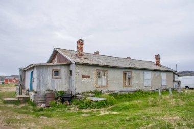 Teriberka köyünün mimarisi, Murmansk, Rusya 