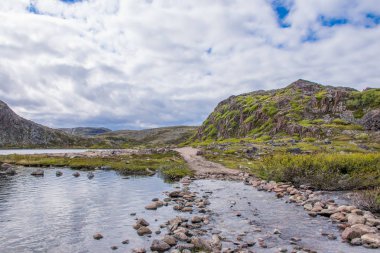 Teriberka, Murmansk, Rusya manzarası 