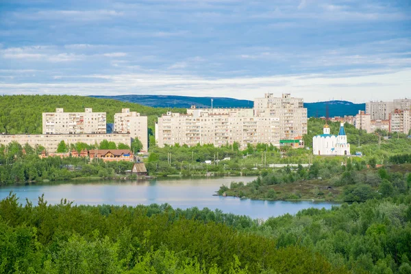 View Teriberka Village Architecture Murmansk Russia — Stock Photo, Image