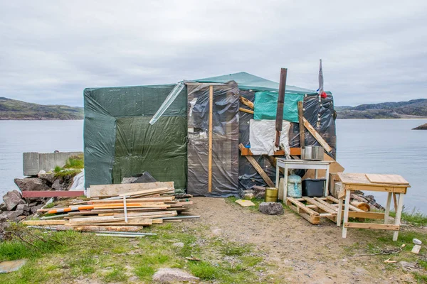 Teriberka köyünün mimarisi, Murmansk, Rusya 