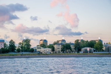 St. Petersburg şehir manzarası manzarası, Rusya
