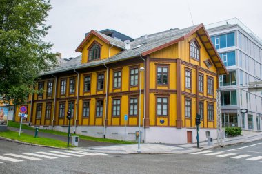 Tromso şehri mimarisini görmek, Norveç 