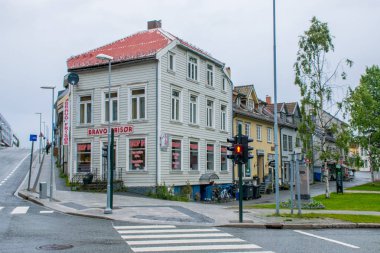 Tromso şehri mimarisini görmek, Norveç 