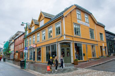 Tromso şehri mimarisini görmek, Norveç 