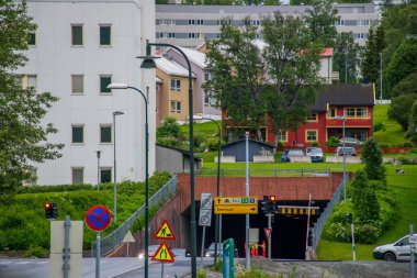 Tromso şehri mimarisini görmek, Norveç 