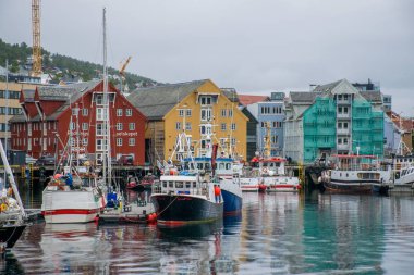 Tromso şehri mimarisini görmek, Norveç 