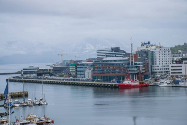 Tromso şehri mimarisini görmek, Norveç 