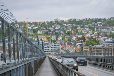 Tromso şehri mimarisini görmek, Norveç 