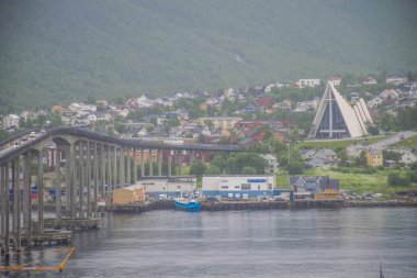 Tromso şehri mimarisini görmek, Norveç 
