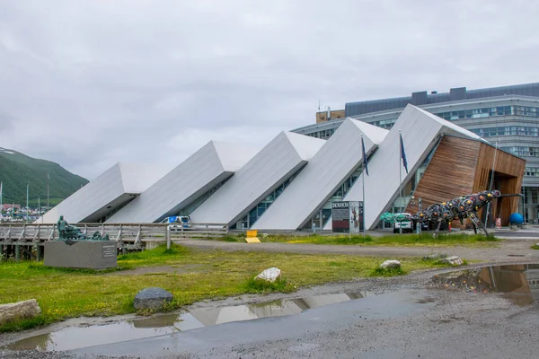 Turismo Arquitetura Cidade Tromso Noruega — Fotografia de Stock