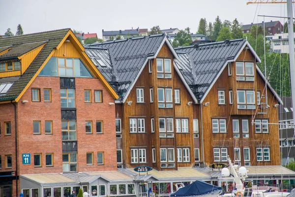 Turismo Arquitetura Cidade Tromso Noruega — Fotografia de Stock