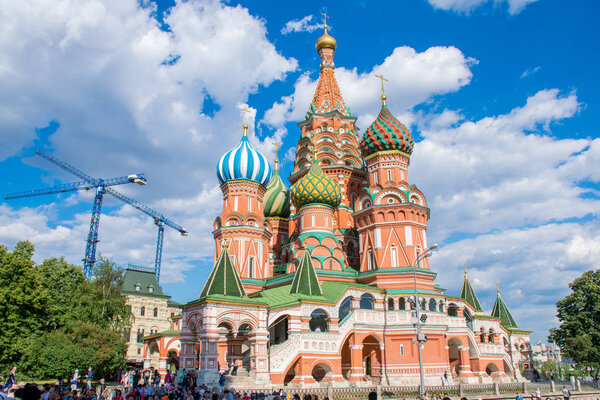 Traveling by Moscow city sightseeing, Russia