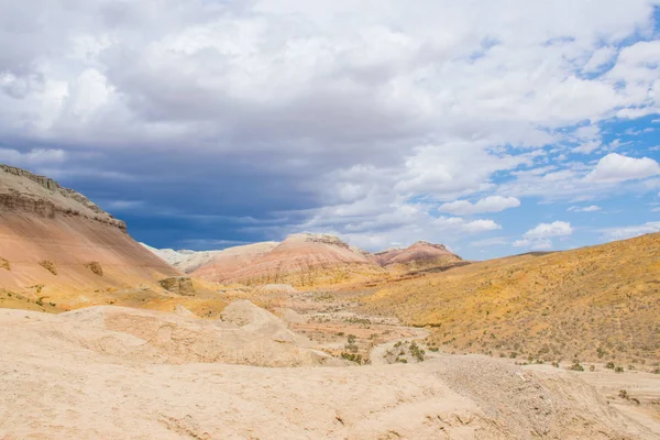 Caminando Parque Nacional Altyn Emel Zona Almaty Kazajstán — Foto de Stock