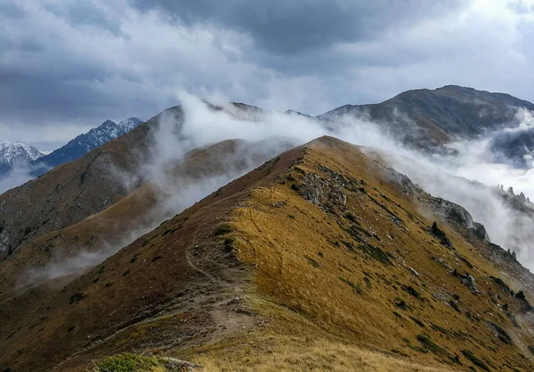 Vista Las Montañas Cerca Almaty Tian Shan Alatau Kazajstán — Foto de Stock