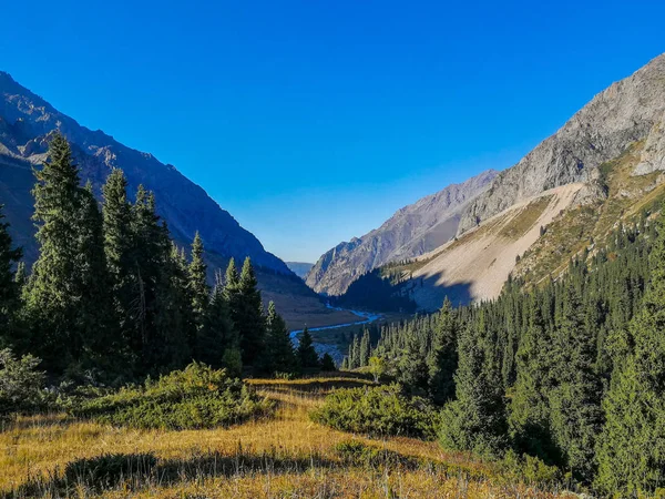 View Mountains Almaty Tian Shan Alatau Kazakhstan — Stock Photo, Image